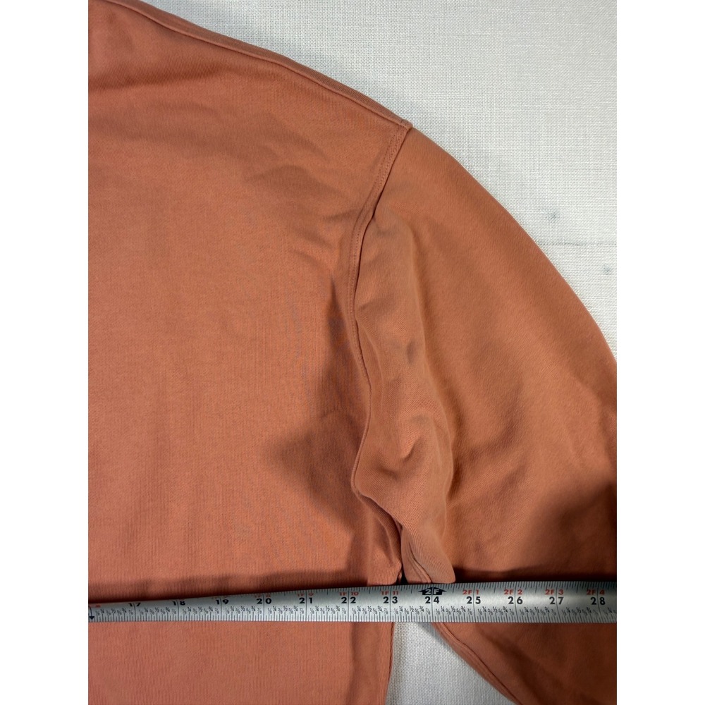 Lululemon Perfectly Oversized Crewneck Sweatshirt Orange Terracotta Size 8 - Picture 6 of 7